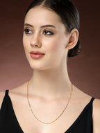 NVR Women's Gold-Polished Minimal Chain