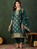 Sangria Woven Design Kurta & Trouser With Dupatta