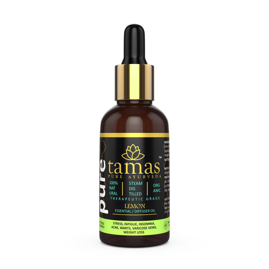 Tamas Pure Ayurveda 100% Organic Lemon Essential Oil-USDA Certified Organic