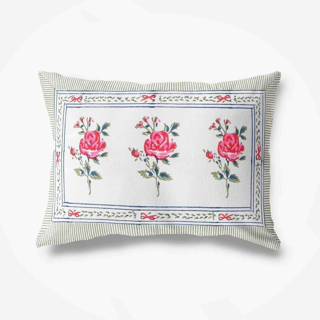 Hand Block Printed Double/Queen 90x108 Inches Bedsheet/Bedspread with 2 Pillow Covers