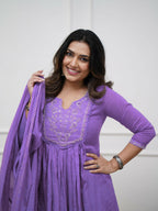 The52 Women's Beautiful Cotton Fabric Embroidery Work Straight Kurta Pant and Dupatta Set - Distacart