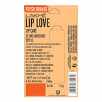 Lakme Lip Love Gelato Chapstick - Fresh Orange