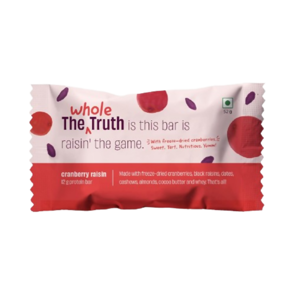 The Whole Truth Protein Bars - Cranberry Raisin - Distacart