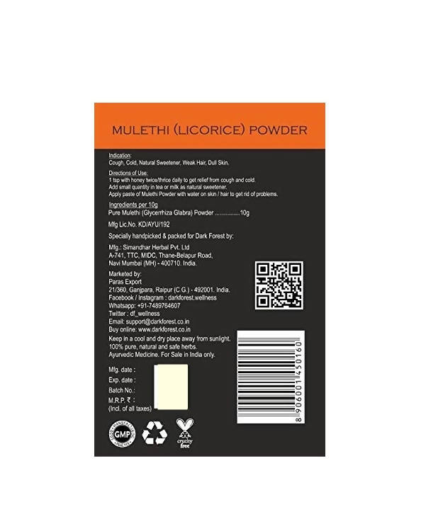 Dark Forest Mulethi Powder - Distacart