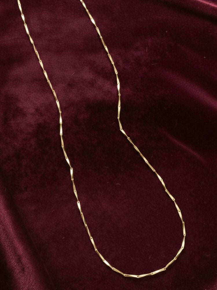 NVR Women Gold Plated Handcrafted Minimal Chain - Distacart
