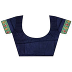 Joban Fashion Navy Blue Banarasi Soft Silk Woven Saree - Distacart