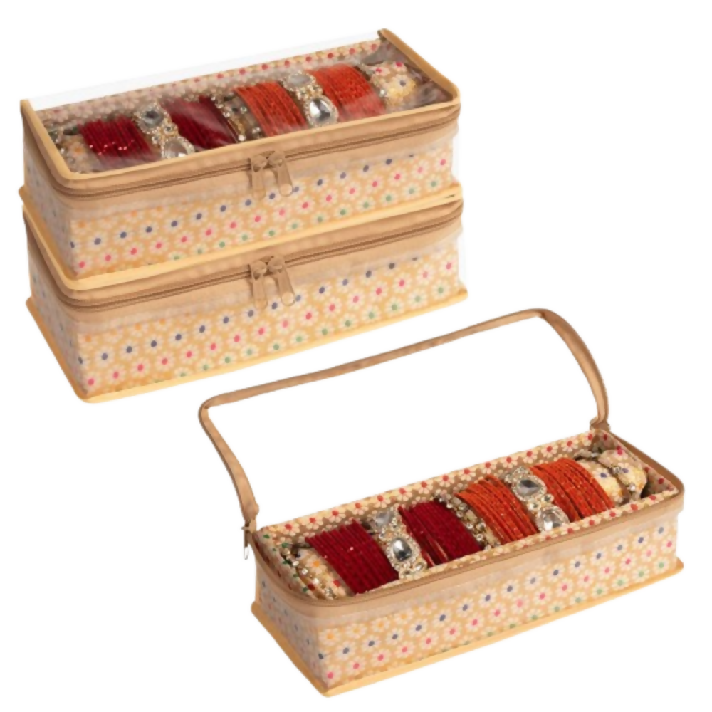 Homestrap Single Rod Storage Bangle Box - Golden - Distacart