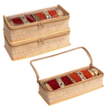 Homestrap Single Rod Storage Bangle Box - Golden - Distacart