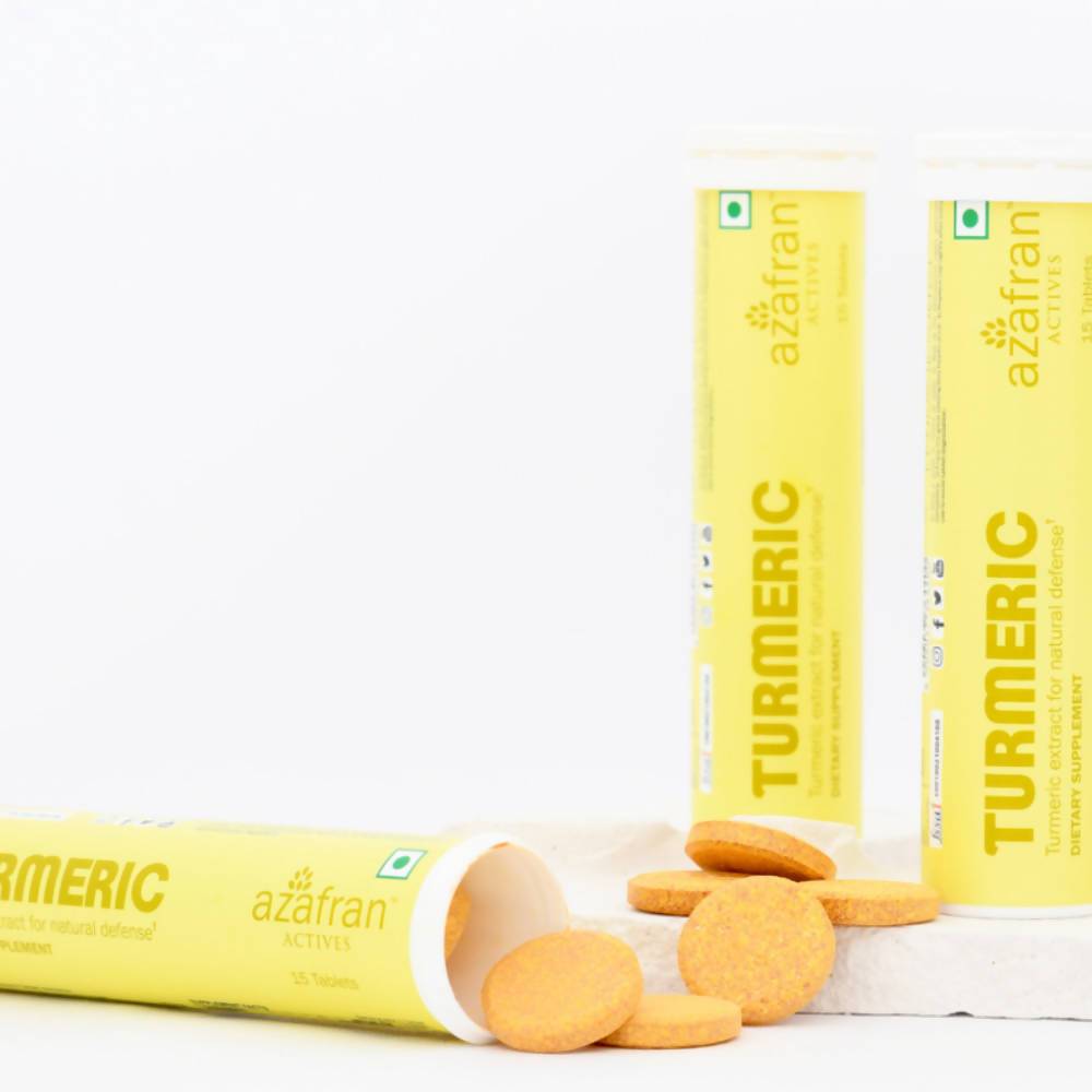 Azafran Actives Organic Turmeric Tablets