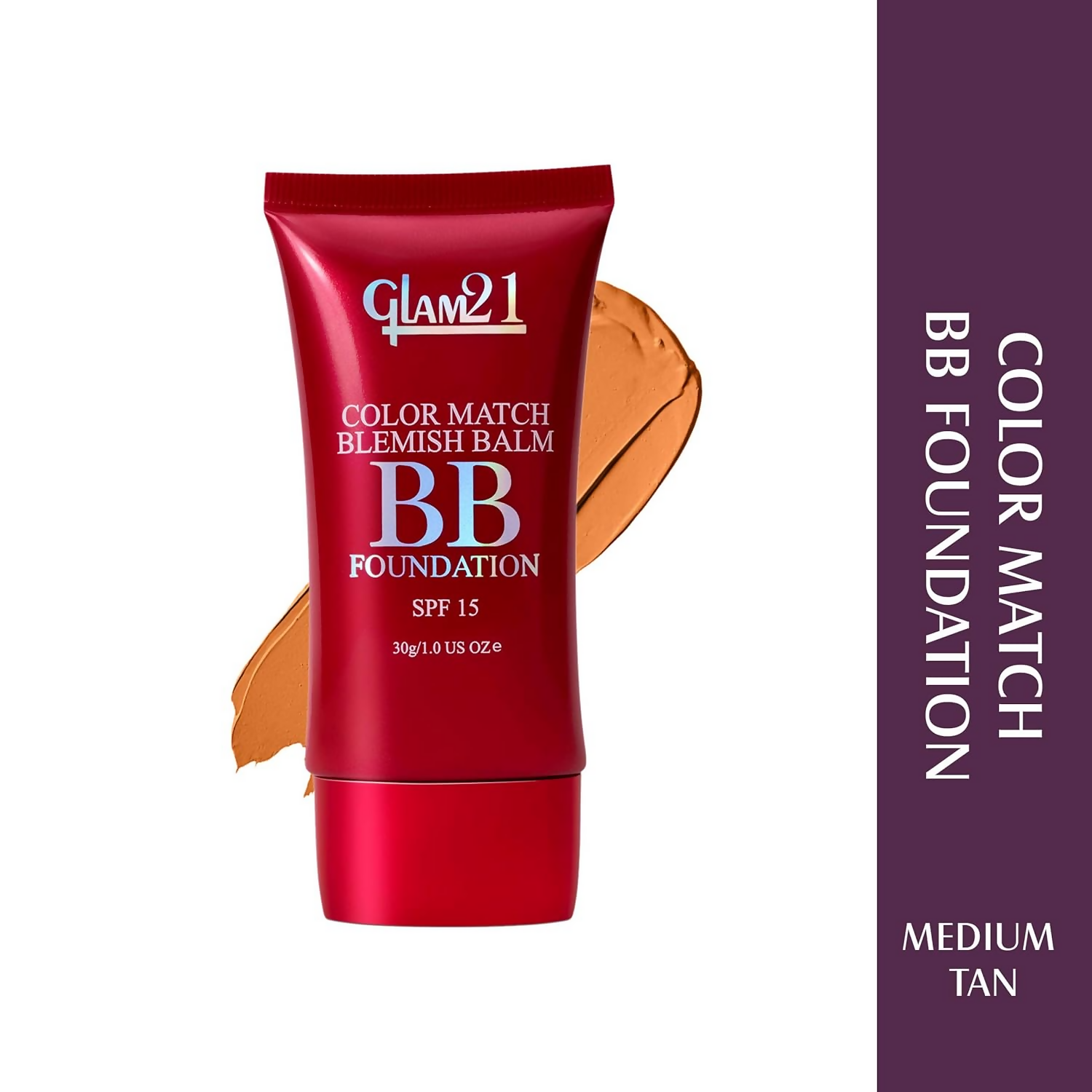 Glam21 Color Match BB Foundation SPF15 - 05 Medium Tan - Distacart