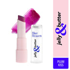 Blue Heaven Jelly & Butter Lip Balm - Plum Kiss, infused with Shea Butter & Vitamin E, Fades Pigmentation