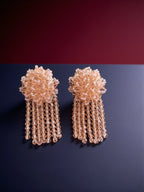 Inhanns Handmade Crystal Water Fall Earrings - Short - Peach Small - Distacart
