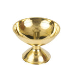 Spillbox Gold-Toned Brass Small Diya Round Pooja Essential