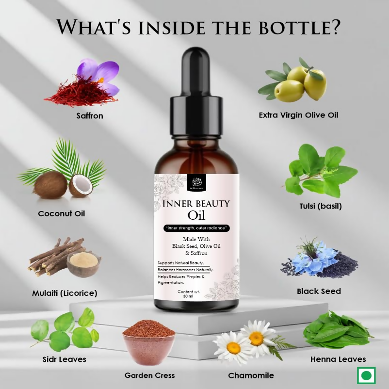 Al Masnoon Inner Beauty Oil For Women Natural Herbal Blend - Distacart