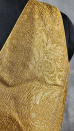 Kia Fashions Gold Crush Tissue Self Design Readymade Blouse - Distacart