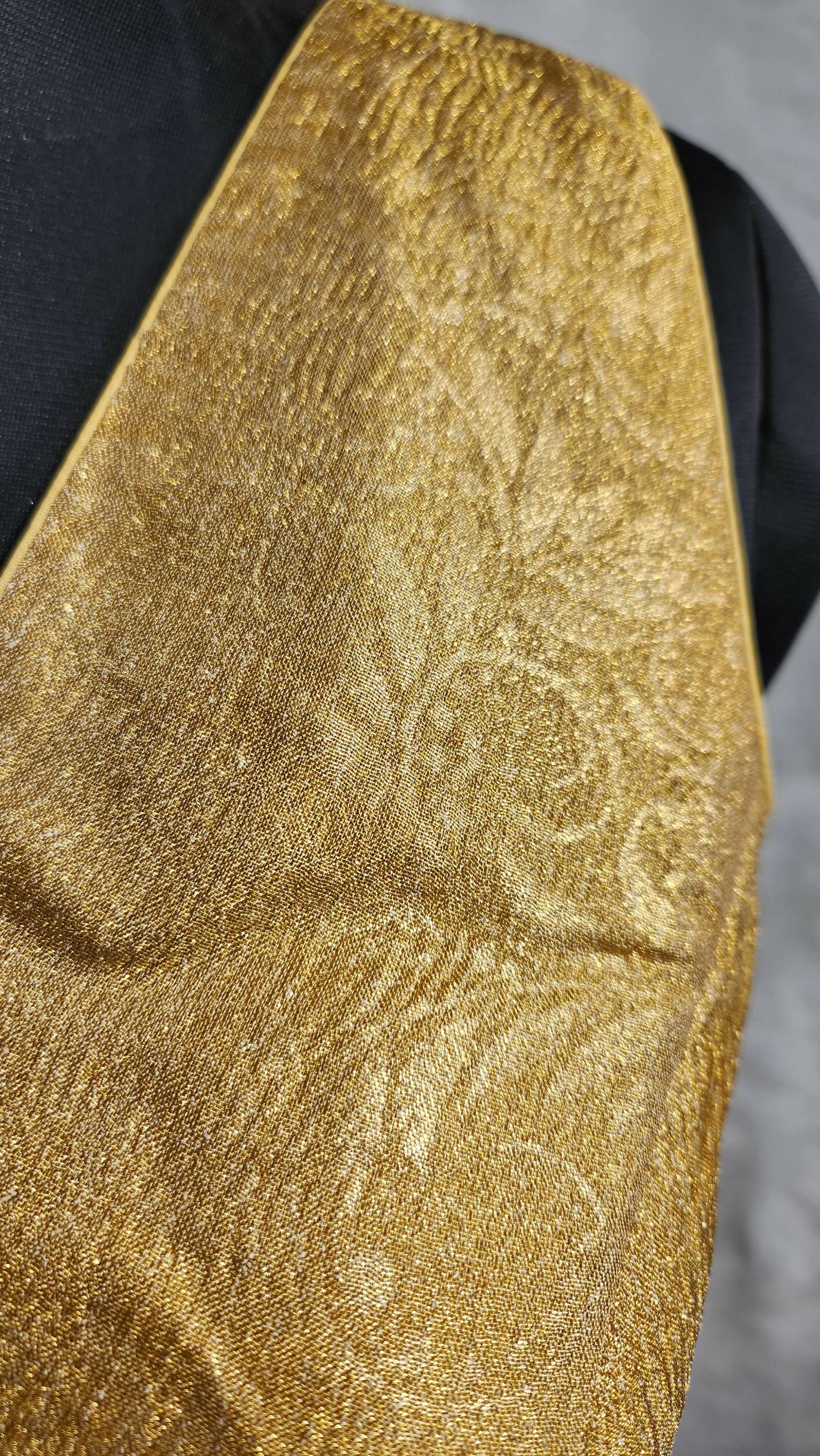 Kia Fashions Gold Crush Tissue Self Design Readymade Blouse - Distacart