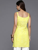 Ahalyaa Women's Traditional wear Tunic - Yellow