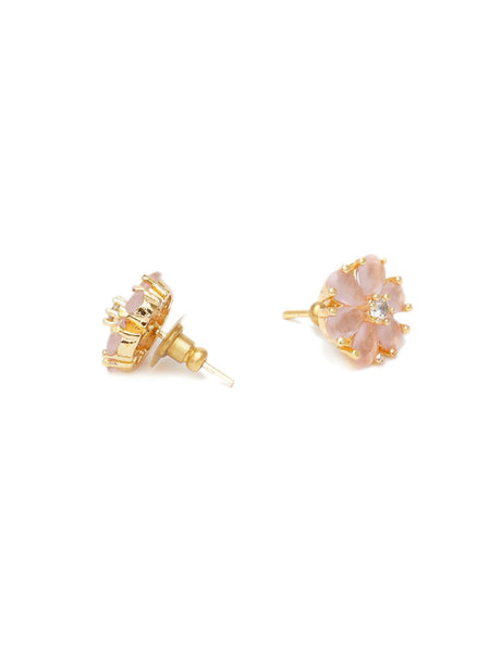 stone stud (peach) - Ruby Raang
