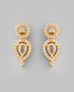 VOJ Gold-Polished AD-Studded Jewellery Set
