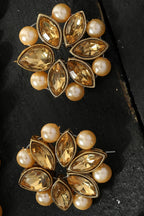 Mominos Fashion Johar Kamal Gold-Plated Brass Finish Kundan/Pearls Choker For Women (Golden) - Distacart