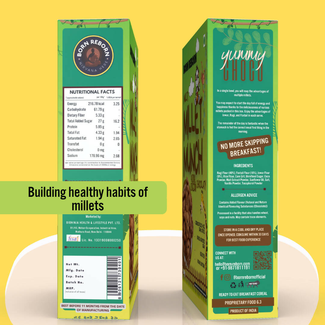 Born Reborn Chocolate Millet Munch - Animal Kingdom - Distacart