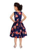 Asmaani Kids Party Wear Stylish Dresses, Perfect for Parties, Functions & Vacations - Navy Blue