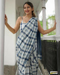 ECDCKCHCheckSareeBlue (2)