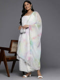 Ahalyaa Women's Traditional wear Kurta Set - White