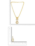 Kundan Antique Finish Earrings and Necklace set - Ruby Raang