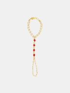 Ruby Raang Mannat Pearl Haath Phool - Distacart
