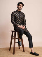 Vastranavya Traditional Festival Wear Pure Silk Thread & Sequence Embroidered Work Kurta