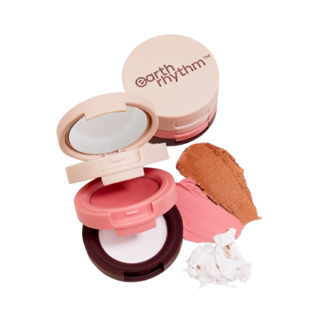 Earth Rhythm Dab Set 3-In-1 Face Palette - Bourbon