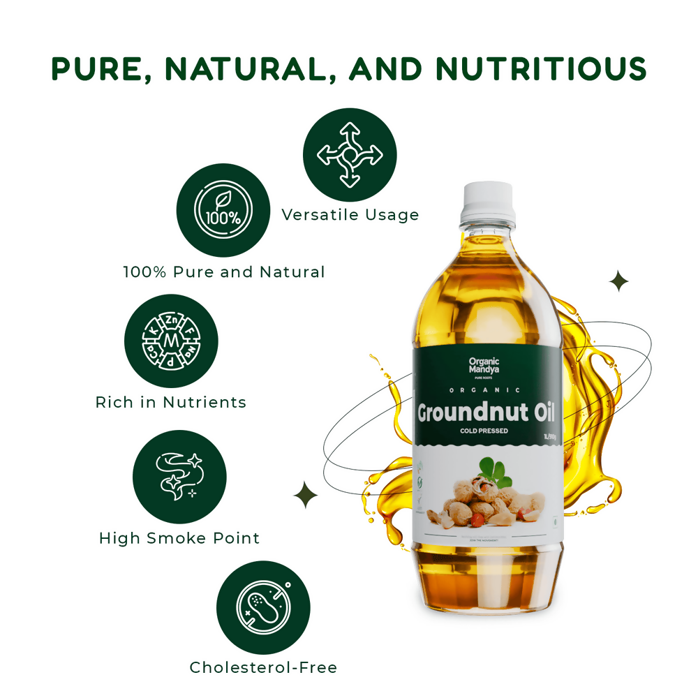 Organic Mandya Cold Pressed - Groundnut Oil