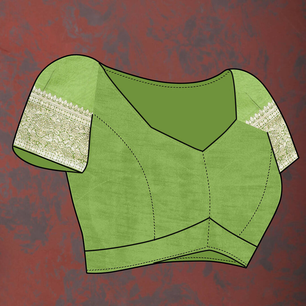 Lorenvalley Fashion Parotgreen Soft Silk Woven Design Gold Zari Weaving Saree