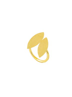 NVR Women's Western Gold-Polished Ajustable Finger Ring