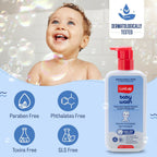 LuvLap Baby Shampoo + Baby Wash Combo Set