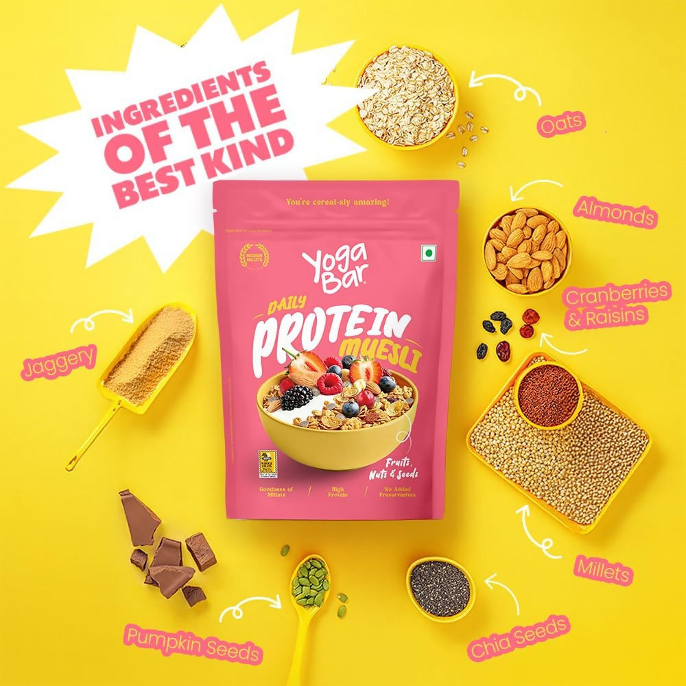 Yoga Bar Daily Protein Muesli Fruits, Nuts & Seeds - Distacart