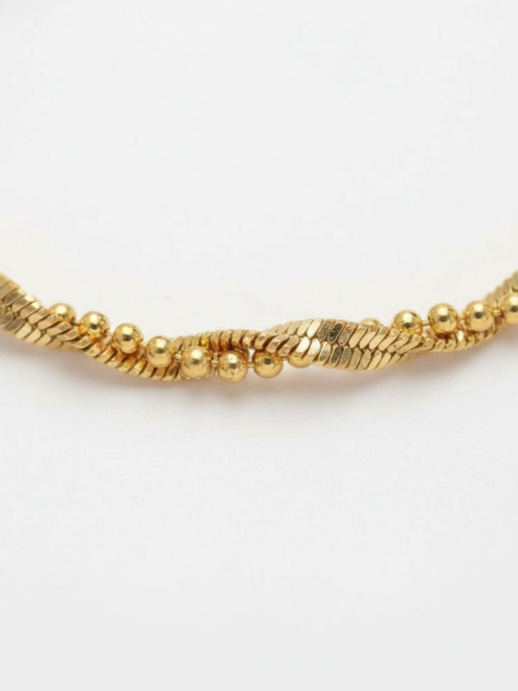 NVR Women Gold Plated Handcrafted Minimal Chain - Distacart