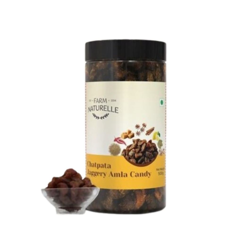 Farm Naturelle Chatpata Jaggery Amla Candy - Tangy