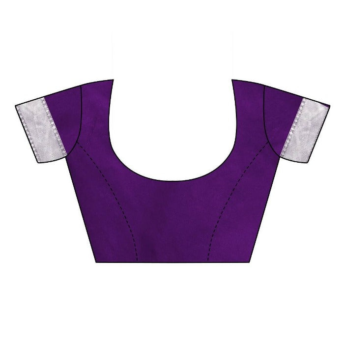 Vamika Banarasi Jacquard Weaving Purple Blouse