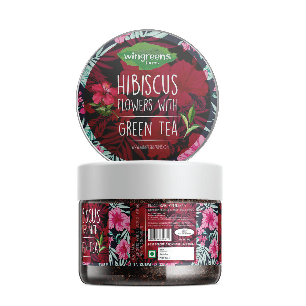 Wingreens Frams Hibiscus Flowers With Green Tea