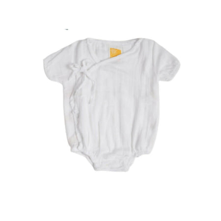Sunshine Baby Cute Organic Muslin Cotton Kimono Rompers For Babies - White