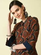 Myshka Women's Multi A-Line Printed Kurta