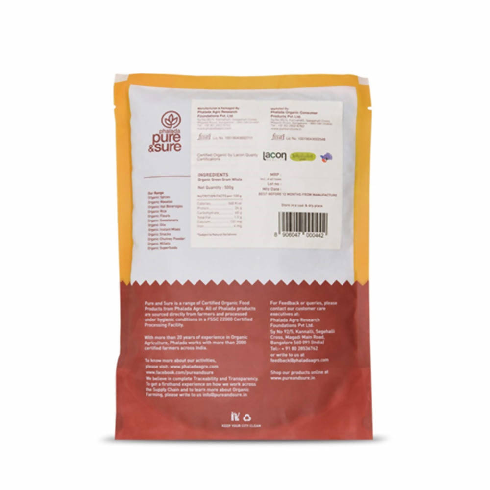 Pure & Sure Green Gram Whole Traditional Organic Pulses uses