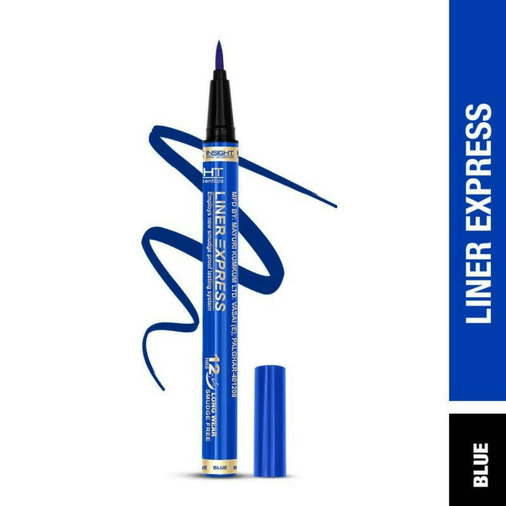 Insight Cosmetics Liner Express Eye Pen Smudge Proof Eye Makeup (Blue) - Distacart