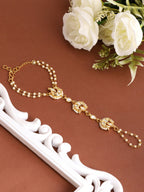 Ruby Raang Moon Pearl Hand Chain - Distacart