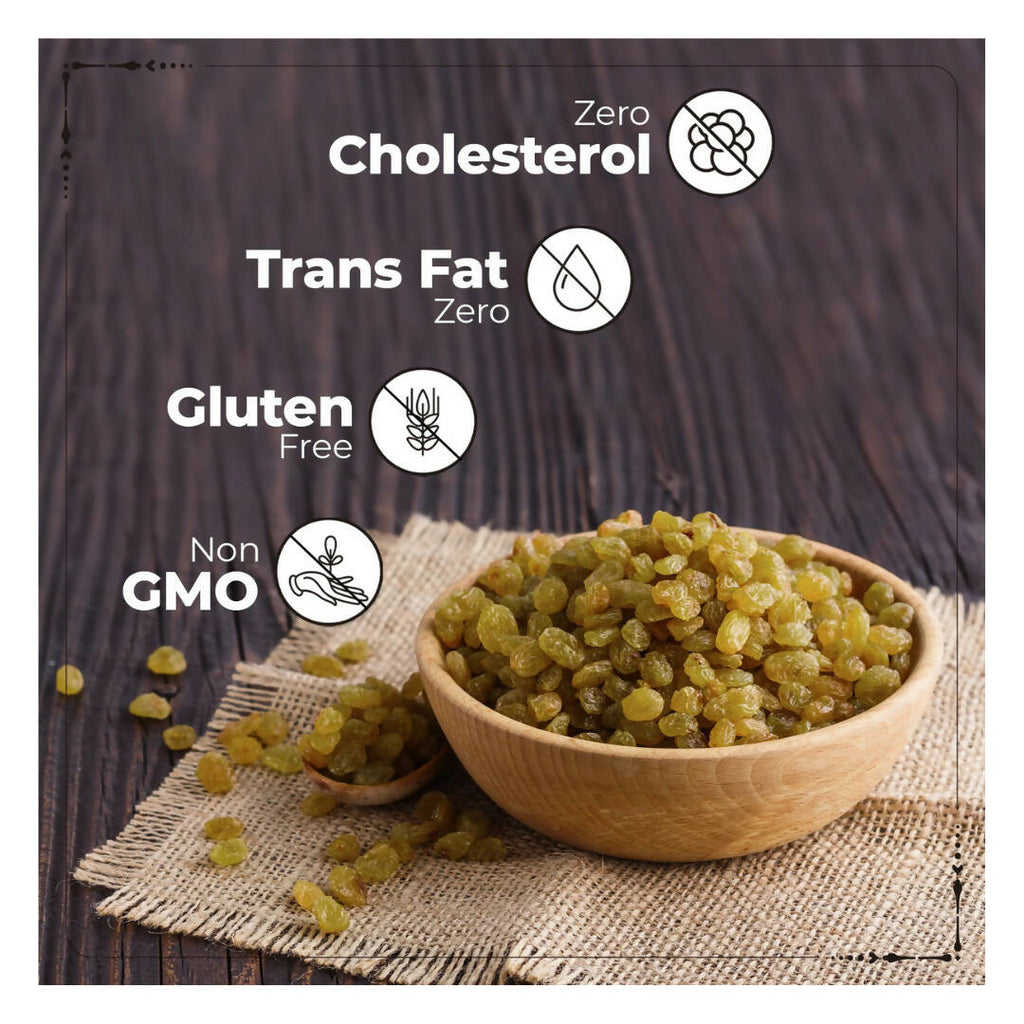 Happilo Premium Seedless Green Raisins