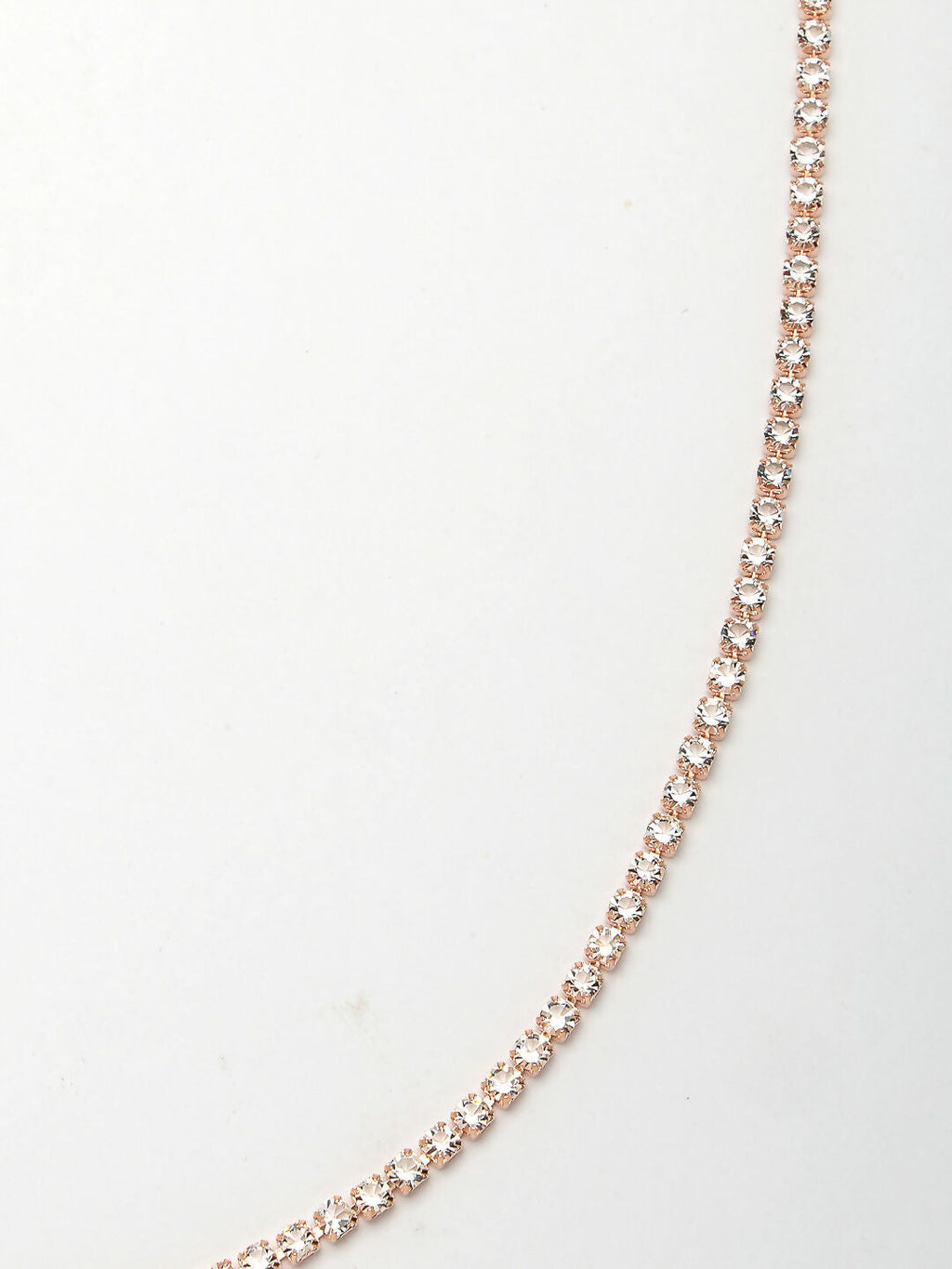 NVR Women's Rose Gold-Polished AD-Studded Kamarbandh Waist Chain