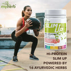 Myherb Slim Up Meal Replacement Shake With 16 Natural Herbal Blend For Men & Women - Strawberry Milk Shake - Distacart
