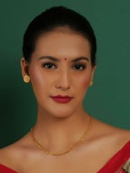 Gold plating jewellery set (Gold) - Ruby Raang